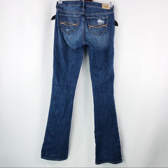 SALE Abercrombie & Fitch Dark Wash Distress Jean - Picture 5 of 6